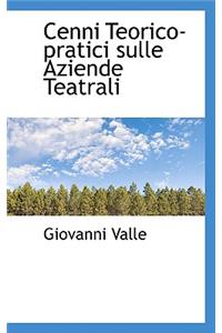 Cenni Teorico-Pratici Sulle Aziende Teatrali