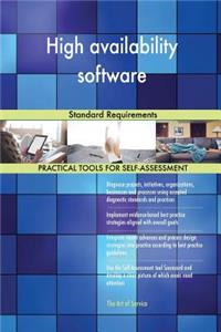 High availability software Standard Requirements