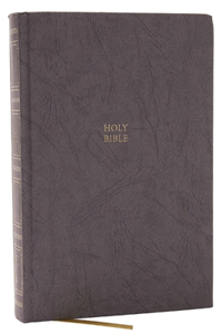 KJV Holy Bible: Paragraph-Style Large Print Thinline with 43,000 Cross References, Gray Hardcover, Red Letter, Comfort Print: King James Version