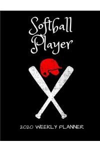 Softball Player 2020 Weekly Planner