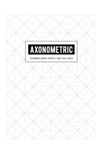 Axonometric Diamonds Graph Paper 1 Inch Full Grid