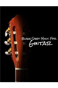 Blank Sheet Music for Guitar