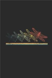 Dragonfly Retro: Dragonflies Notebook, Graph Paper (6 x 9 - 120 pages) Animal Themed Notebook for Daily Journal, Diary, and Gift