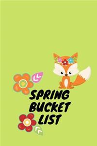 Spring Bucket List