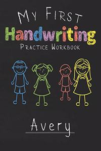 My first Handwriting Practice Workbook Avery