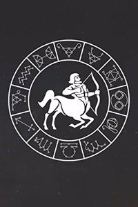 Sagittarius Notebook 'Zodiac Circle' - Zodiac Diary - Horoscope Journal - Sagittarius Gifts for Her