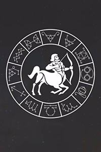 Sagittarius Notebook 'Zodiac Circle' - Zodiac Diary - Horoscope Journal - Sagittarius Gifts for Her