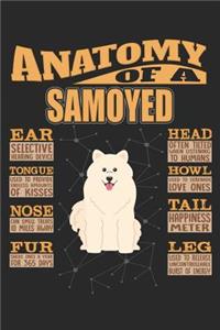 Anatomy Of A Samoyed: Anatomy Of A Samoyed Notebook Journal 6x9 Personalized Customized Gift For Samoyed Mom Dad Lined Paper