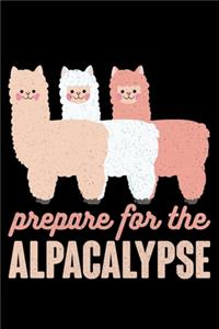 Prepare for the Alpacalypse: Lined A5 Notebook for Alcohol and Party Drinkers