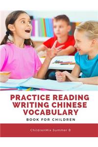 Practice Reading Writing Chinese Vocabulary Book for Children