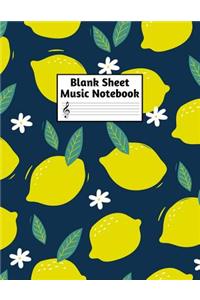 Blank Sheet Music Notebook