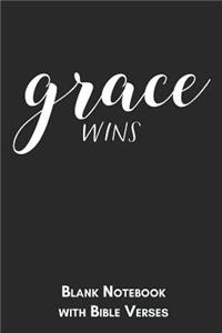 Grace wins Blank Notebook with Bible Verses