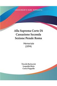 Alla Suprema Corte Di Cassazione Seconda Sezione Penale Roma
