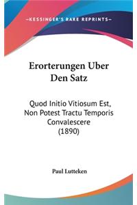Erorterungen Uber Den Satz