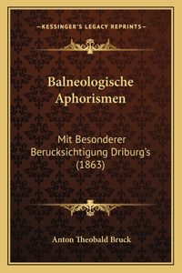 Balneologische Aphorismen