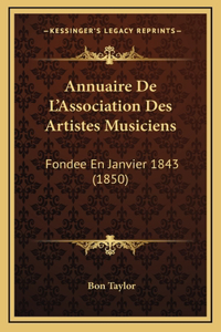 Annuaire De L'Association Des Artistes Musiciens