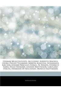 Articles on German Musicologists, Including