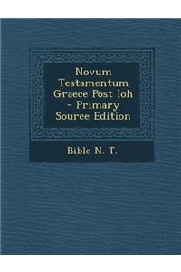 Novum Testamentum Graece Post Ioh