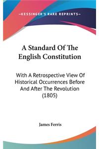 A Standard Of The English Constitution