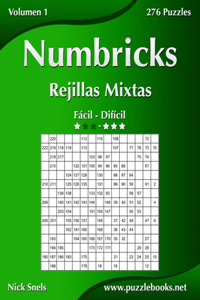 Numbricks Rejillas Mixtas - De Fácil a Difícil - Volumen 1 - 276 Puzzles