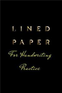 Lined Paper For Handwriting Practice