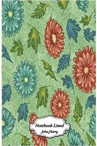 Notebook Lined - Flower Pattern: 120 Blank Lined Page Softcover Journal, 5.5 X 8.5 Blank Notebook Journal