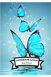 Lined Notebook - Blue Butterfly: Notebook Journal Diary, 110 Lined Pages, 7 X 10