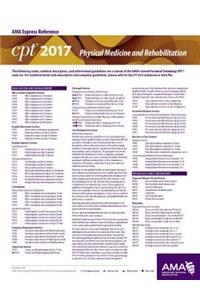 CPT 2017 Express Reference Coding Card Physical Therapy