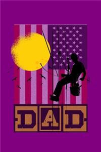 American Flag Dad Lineman Electric Cable