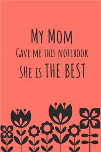 My mom gave me this notebook