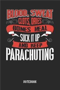 Blood Sweat clots dries. Shut up and keep Parachuting