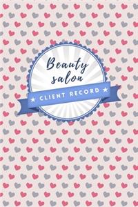 Beauty salon client record