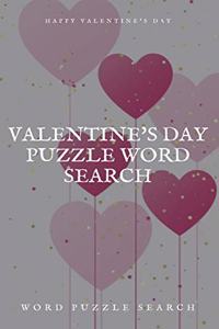 Happy Valentine's Day Valentine's Day puzzle Word Search Word puzzle Search