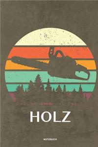 Holz - Notizbuch