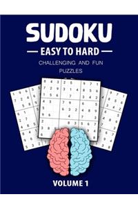Easy To Hard Sudoku Challenging And Fun Puzzles Volume 1