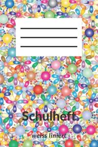 Schulheft weiss liniert