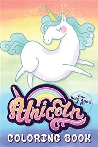 Unicorn Coloring Book for Kids Ages 4-8