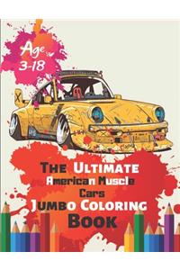 The Ultimate American Muscle Cars Jumbo Coloring Book Age 3-18