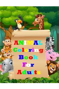 Animal Coloring Book for Adults