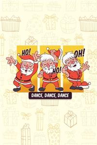 Funny dabbing Santa Santa Claus - Journal Journal Lined about A5 FORMAT - notepad for school and work. Christmas theme Christmas