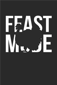 Thanksgiving Notebook - Feast Mode Journal - Thanksgiving Gift for Him and Her - Thanksgiving Diary