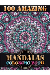100 Amazing Mandalas Coloring Book