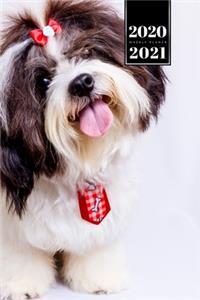 Shih Tzu Dog Calendar Week Planner 2020 / 2021 - Lovely View