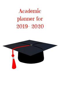 Academic planner for 2019 - 2020