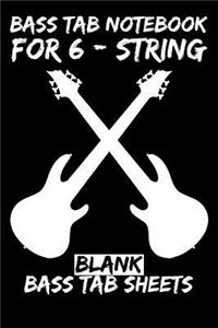 Bass Tab Notebook for 6-String