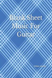 Blank Sheet Music for Guitar