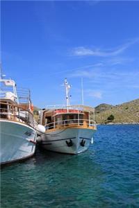 Boats Stopped at the Kornati Islands in Croatia Journal