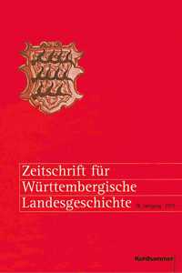 Zeitschrift Fur Wurttembergische Landesgeschichte