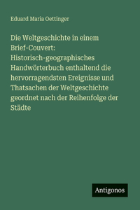 Die Weltgeschichte in einem Brief-Couvert