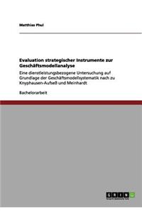 Evaluation strategischer Instrumente zur Geschäftsmodellanalyse